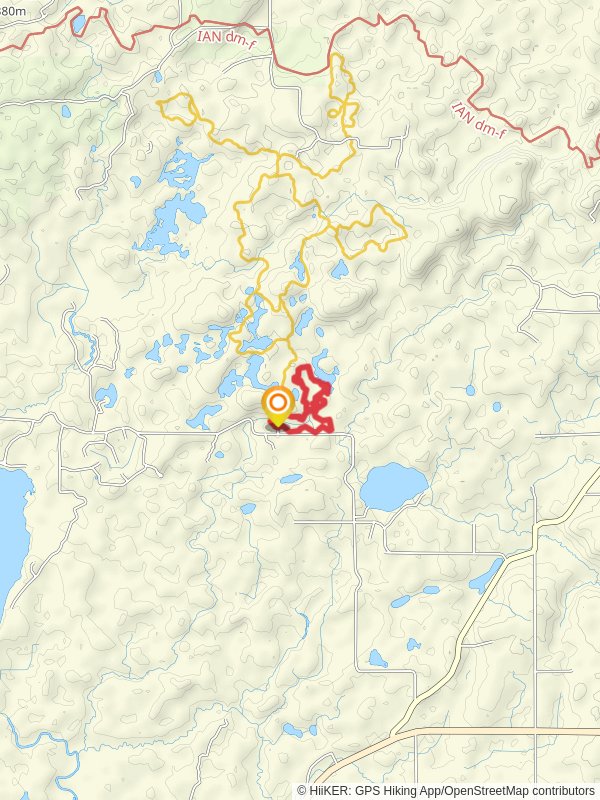 Tamarack lake and Trapper's Loop
