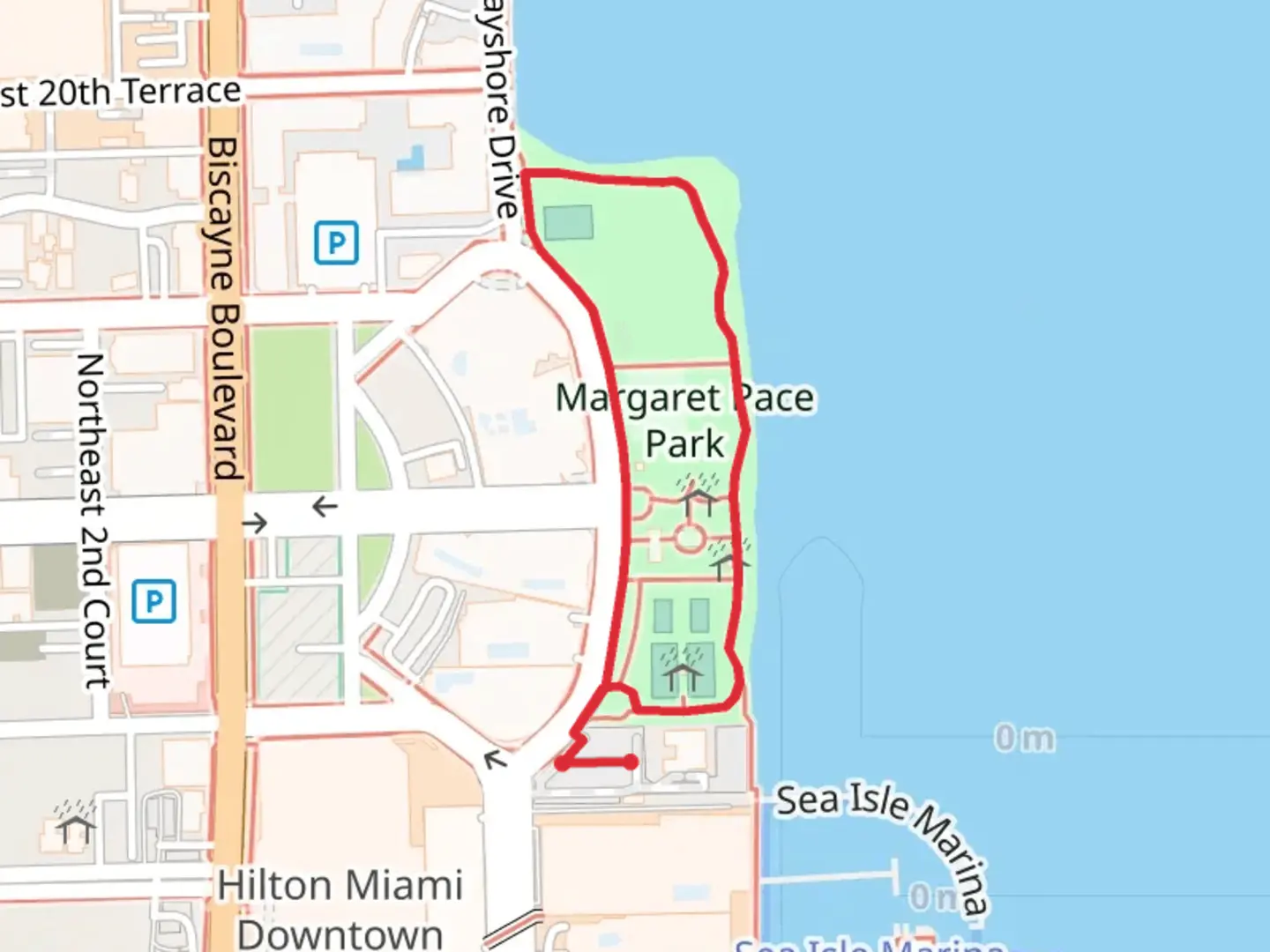 An image depicting the trail North Bayshore Drive Loop and its surrounding area.