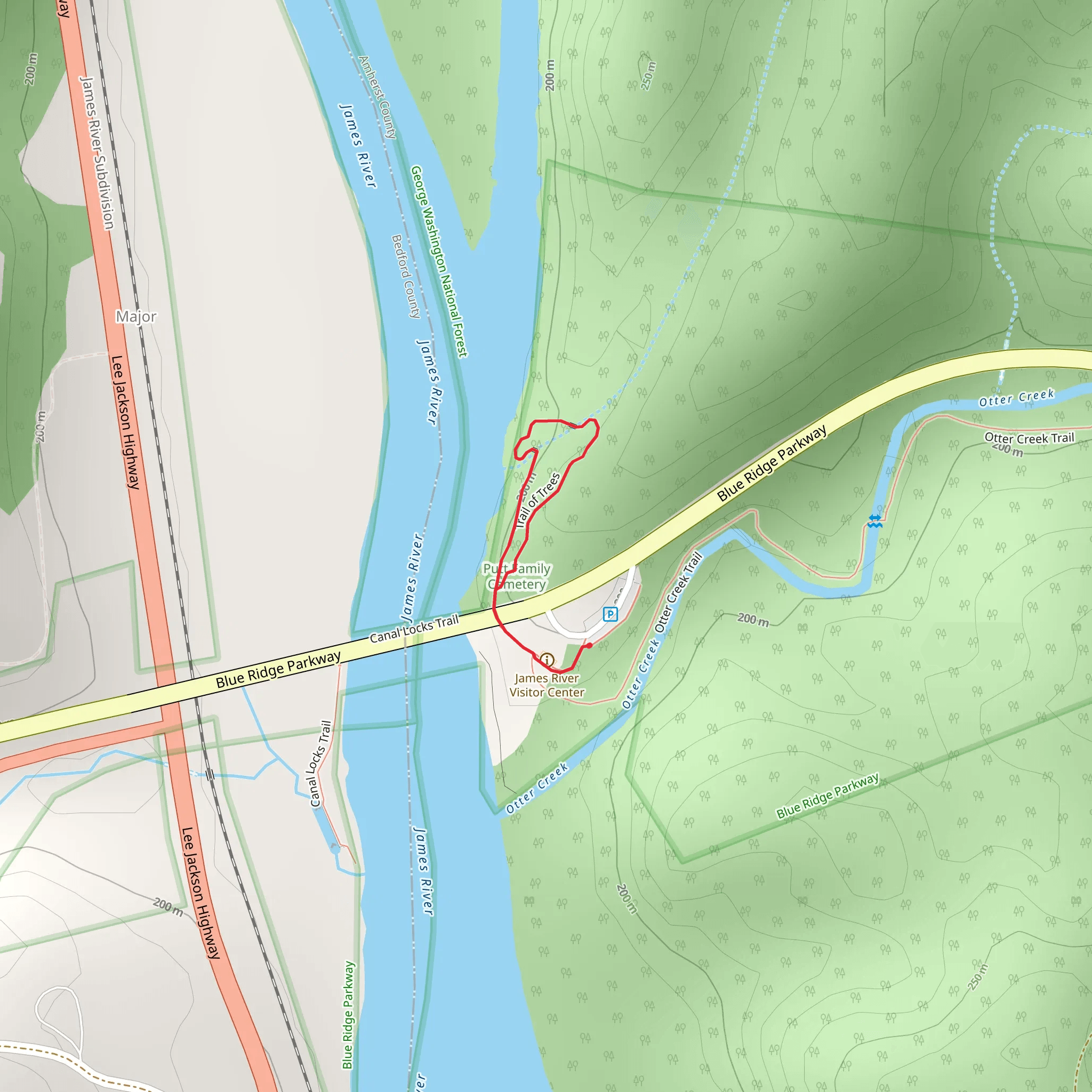 Trail of Trees Loop mobile static map