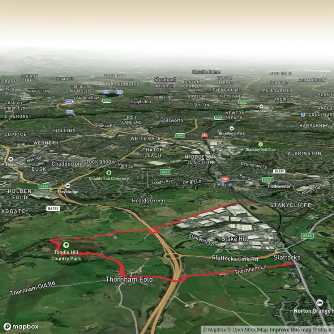 An image depicting the trail Hike from Middleton/tangle hill and its surrounding area.