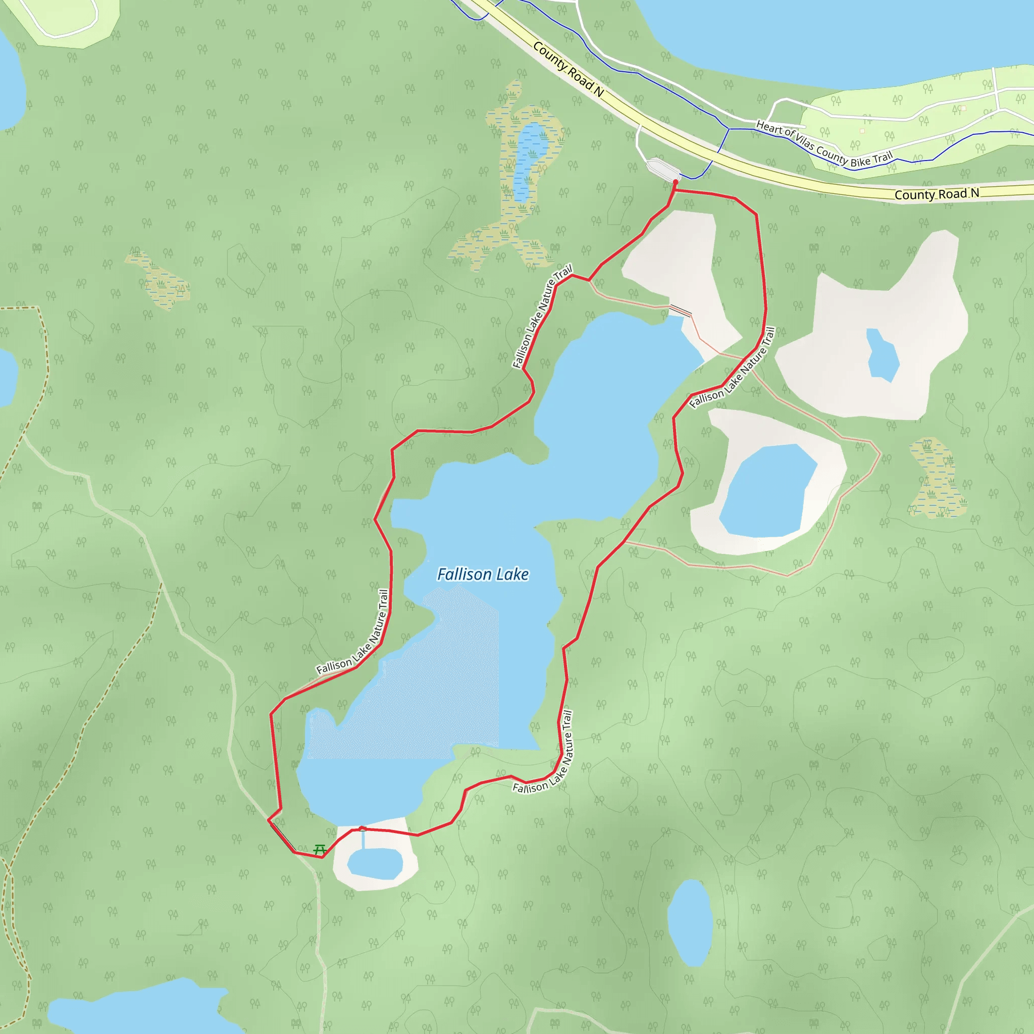 Fallison Lake Loop mobile static map