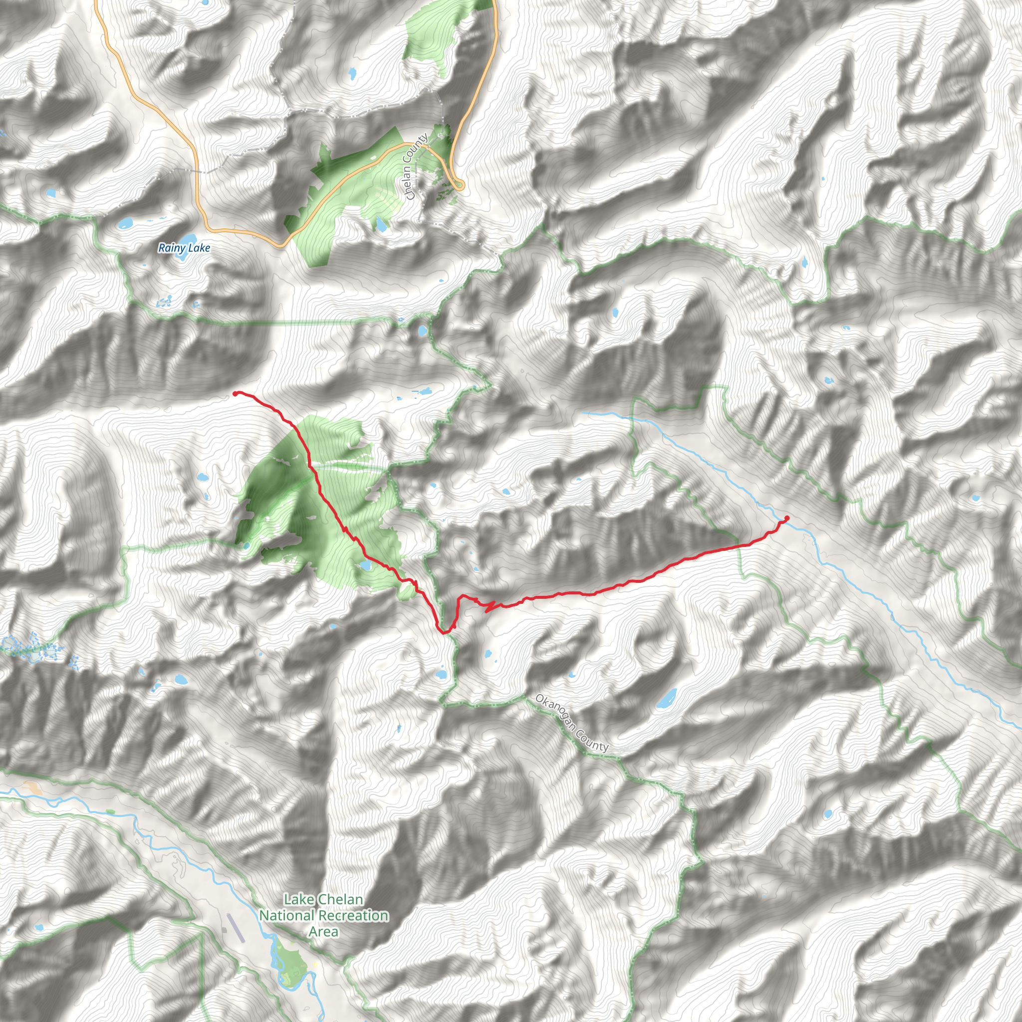 South Creek, South Pass and McAlester Lake Trail mobile static map