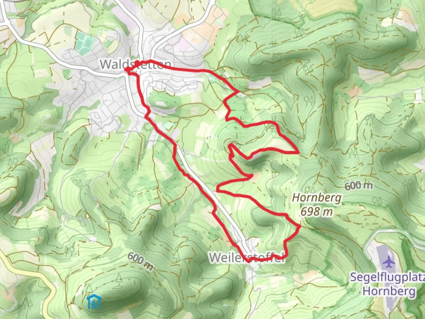 An image depicting the trail Glaubensweg 5 and its surrounding area.