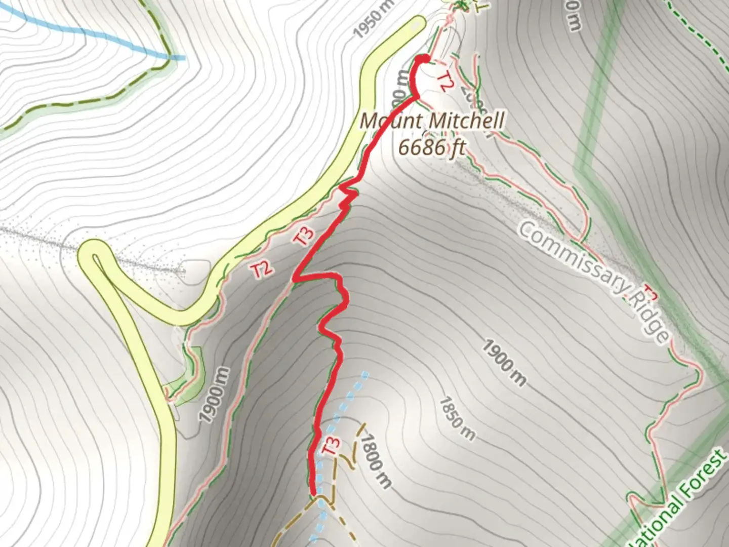 An image depicting the trail Old Mitchell Trail and its surrounding area.