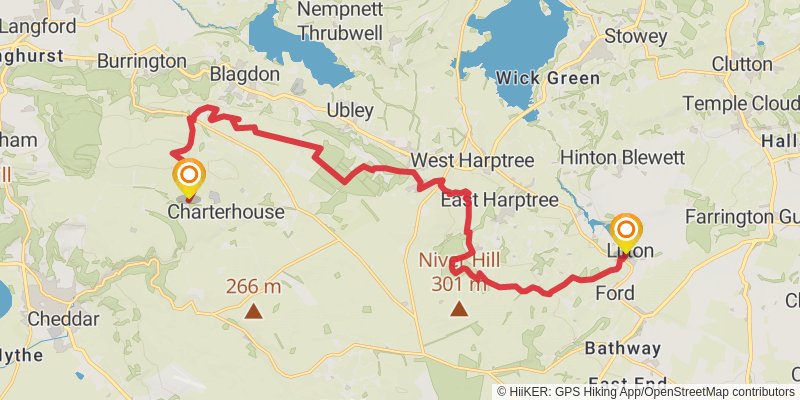 Mendip Ring stage 3 Map
