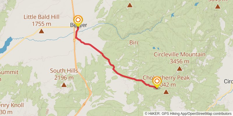 American Discovery Trail - Utah stage 41 Map