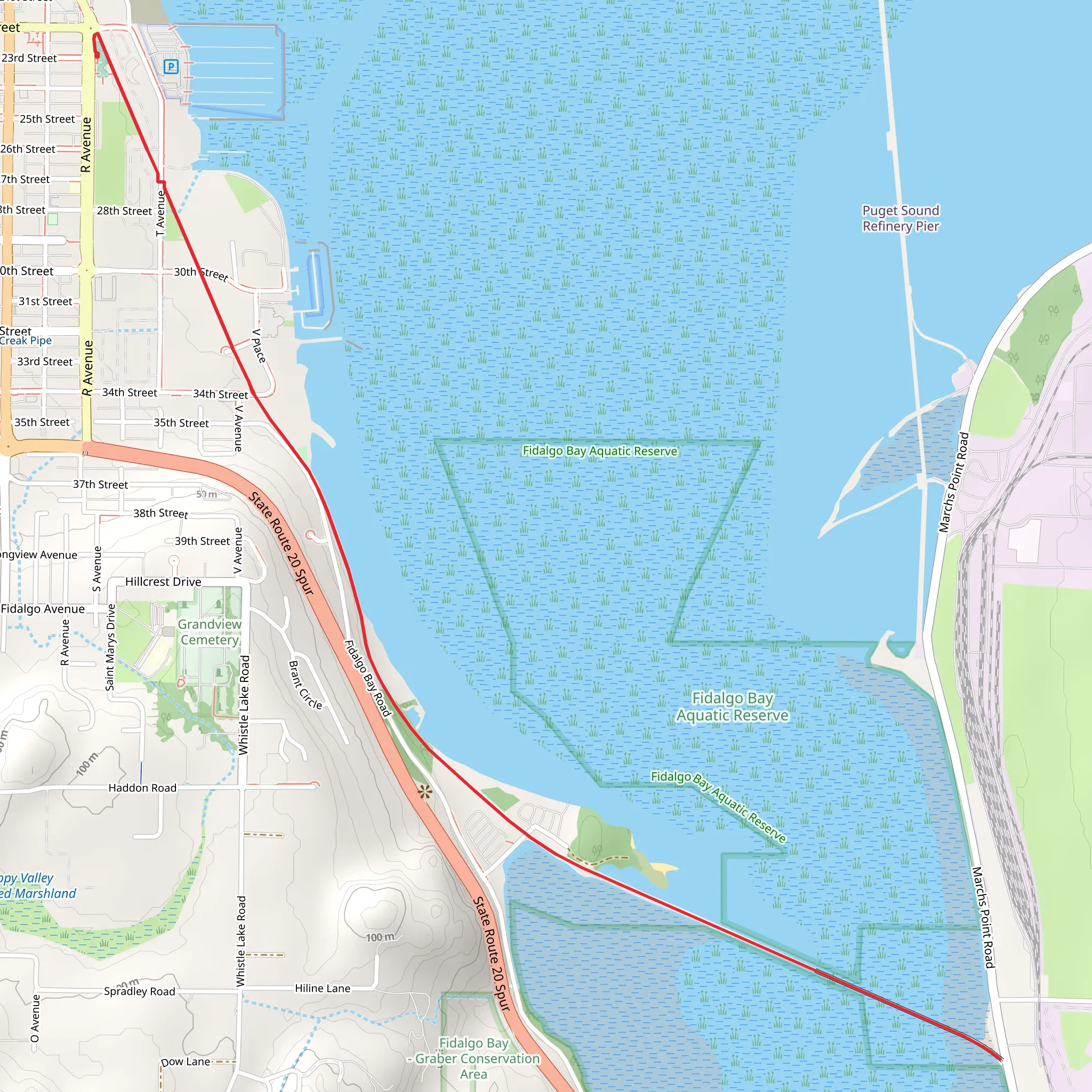 Tommy Thompson Parkway - 22nd Street mobile static map
