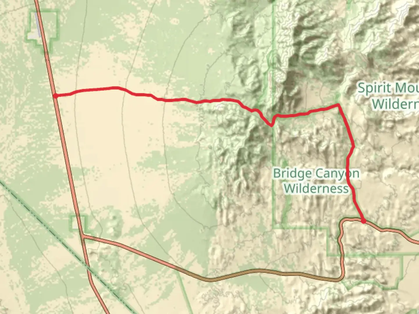 An image depicting the trail Christmas Tree Pass Road and its surrounding area.