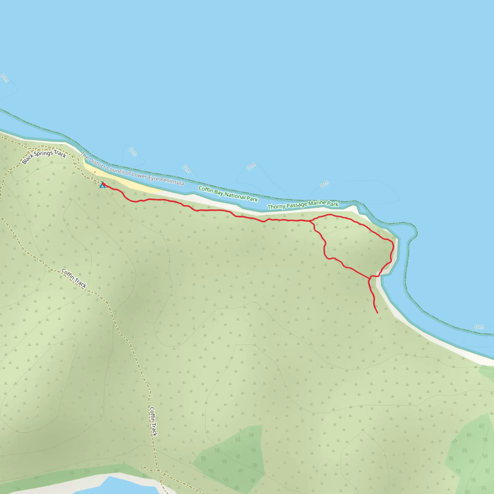 Black Springs Well Track mobile static map