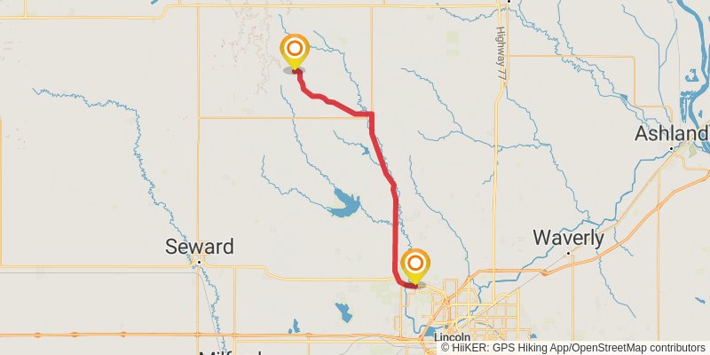 American Discovery Trail - North stage 49 Map