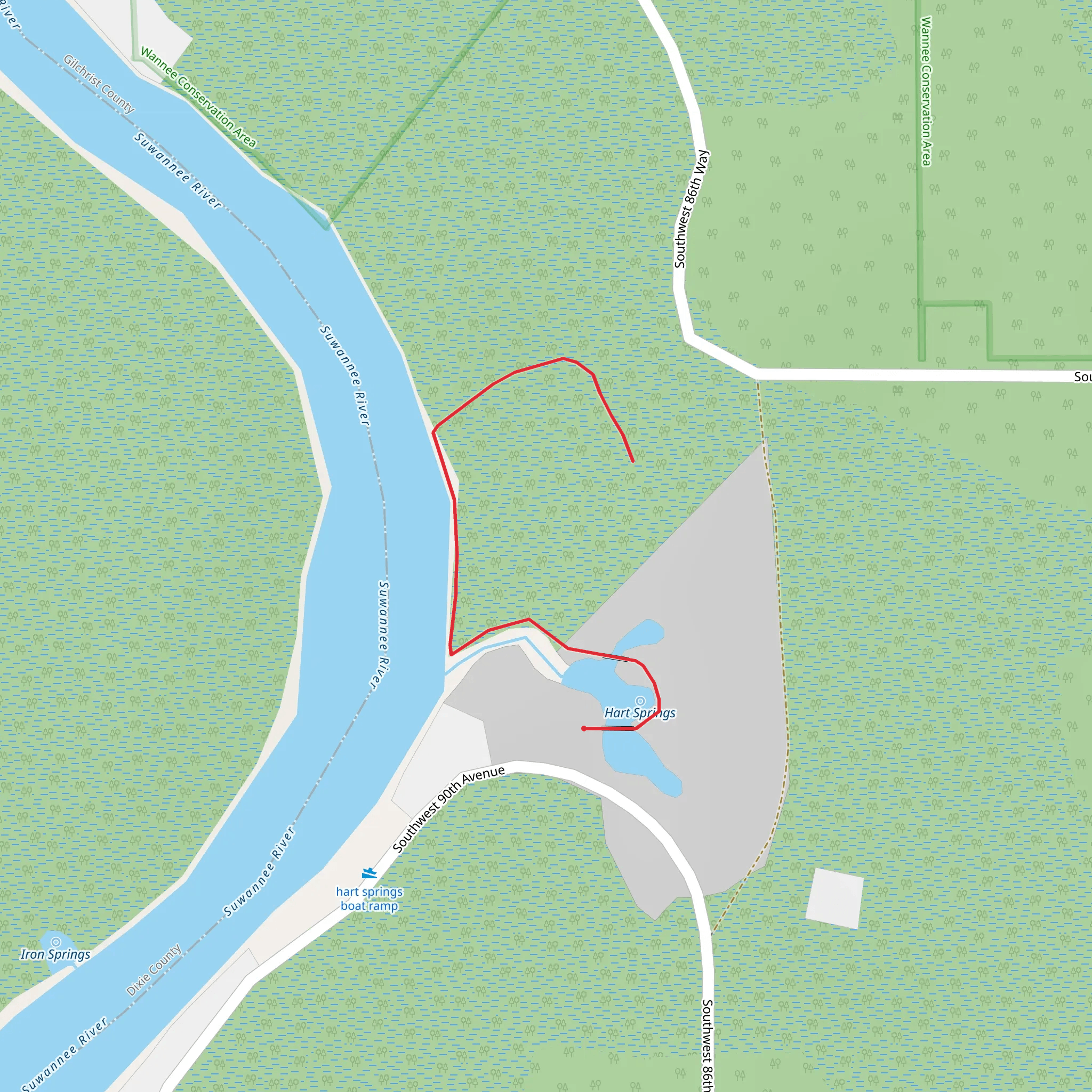 Suwannee River Walk mobile static map