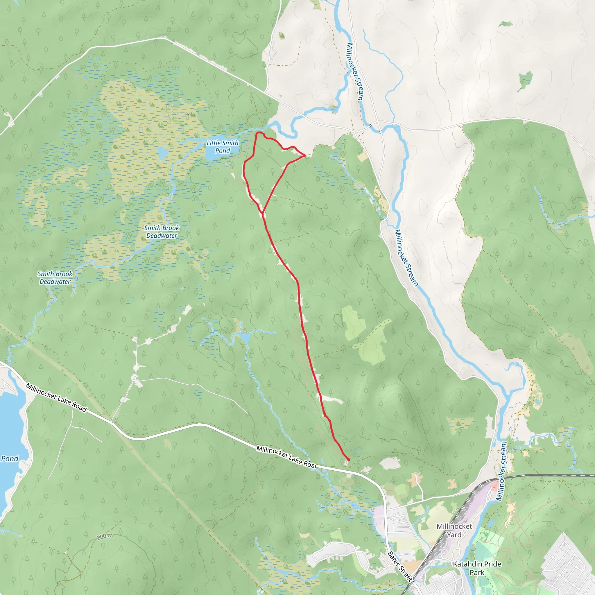 Little Smith Pond Loop mobile static map