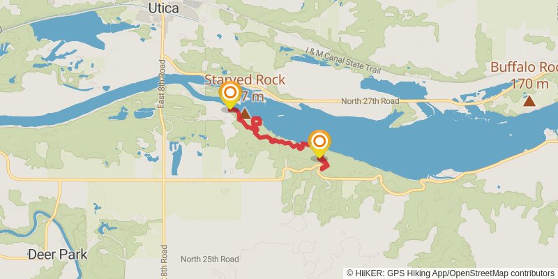 Starved Rock State Park stage 2 Map