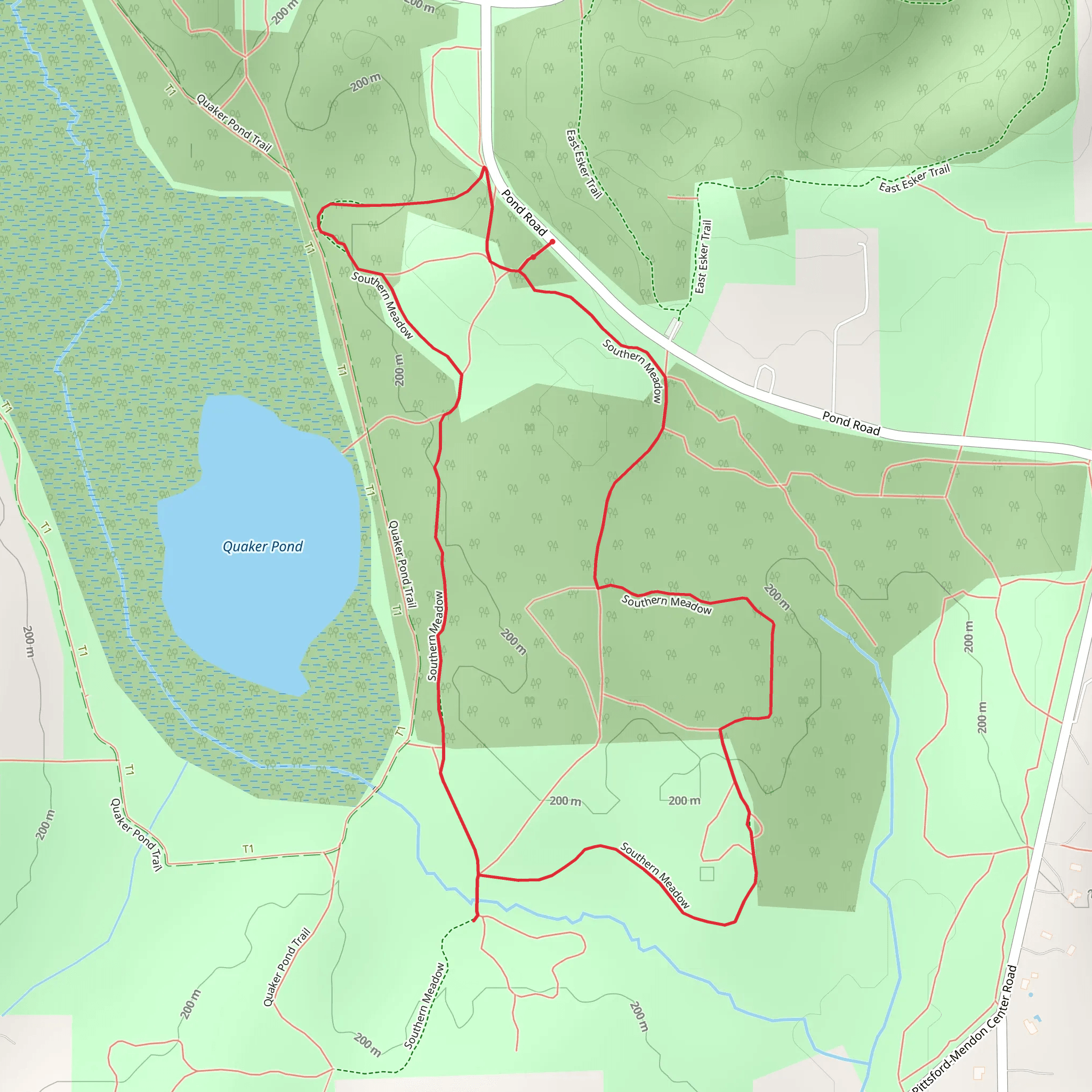 Southern Meadow Loop mobile static map