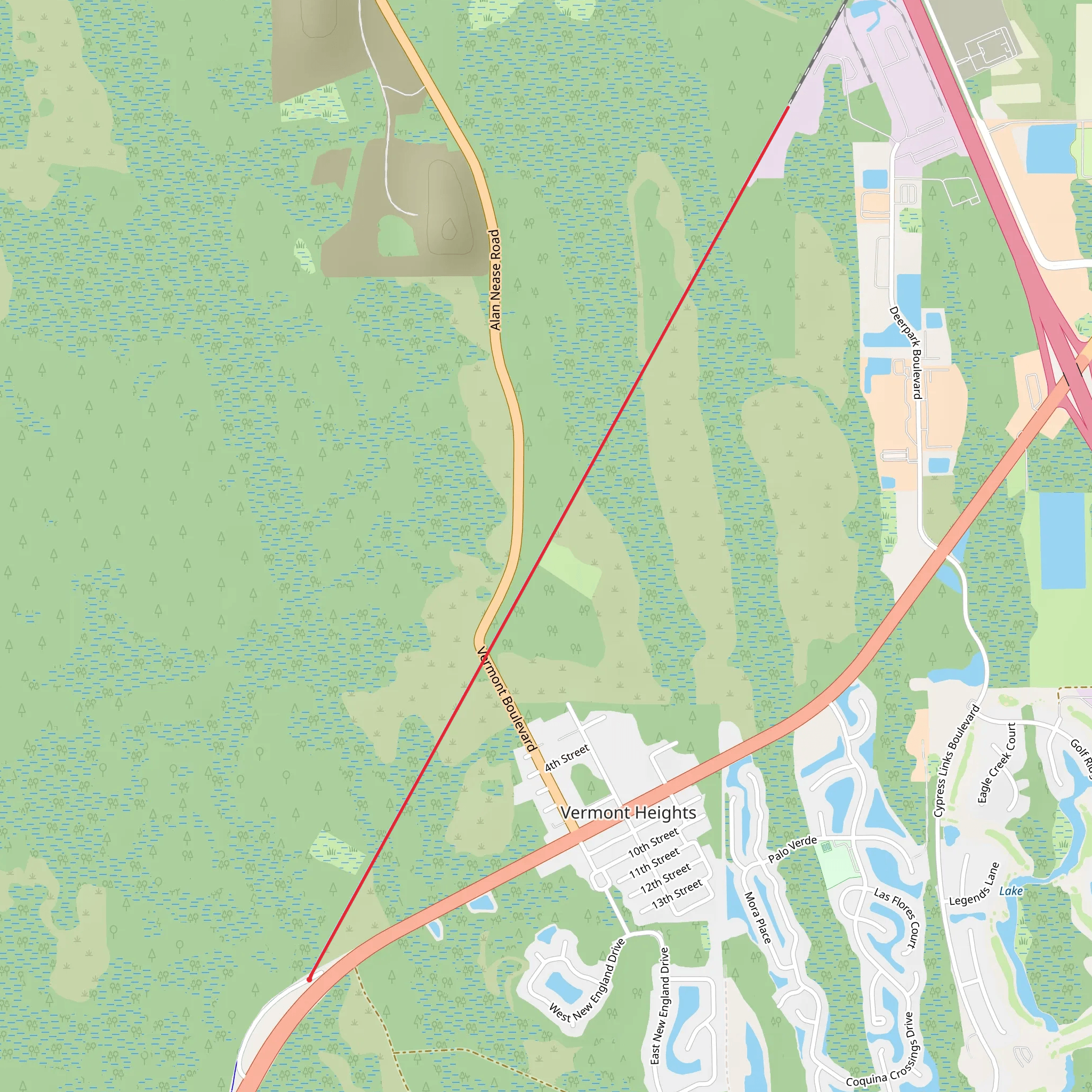 Palatka-to-Saint-Augustine State Trail - Short mobile static map