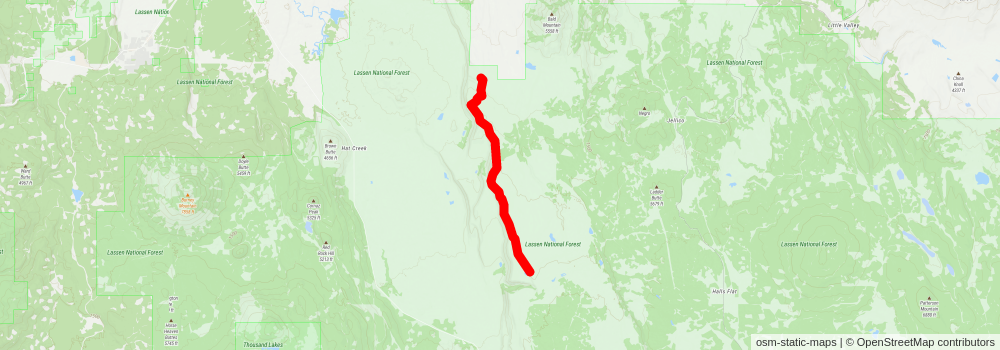 American Perimeter Trail - California Primary stage 30 Map