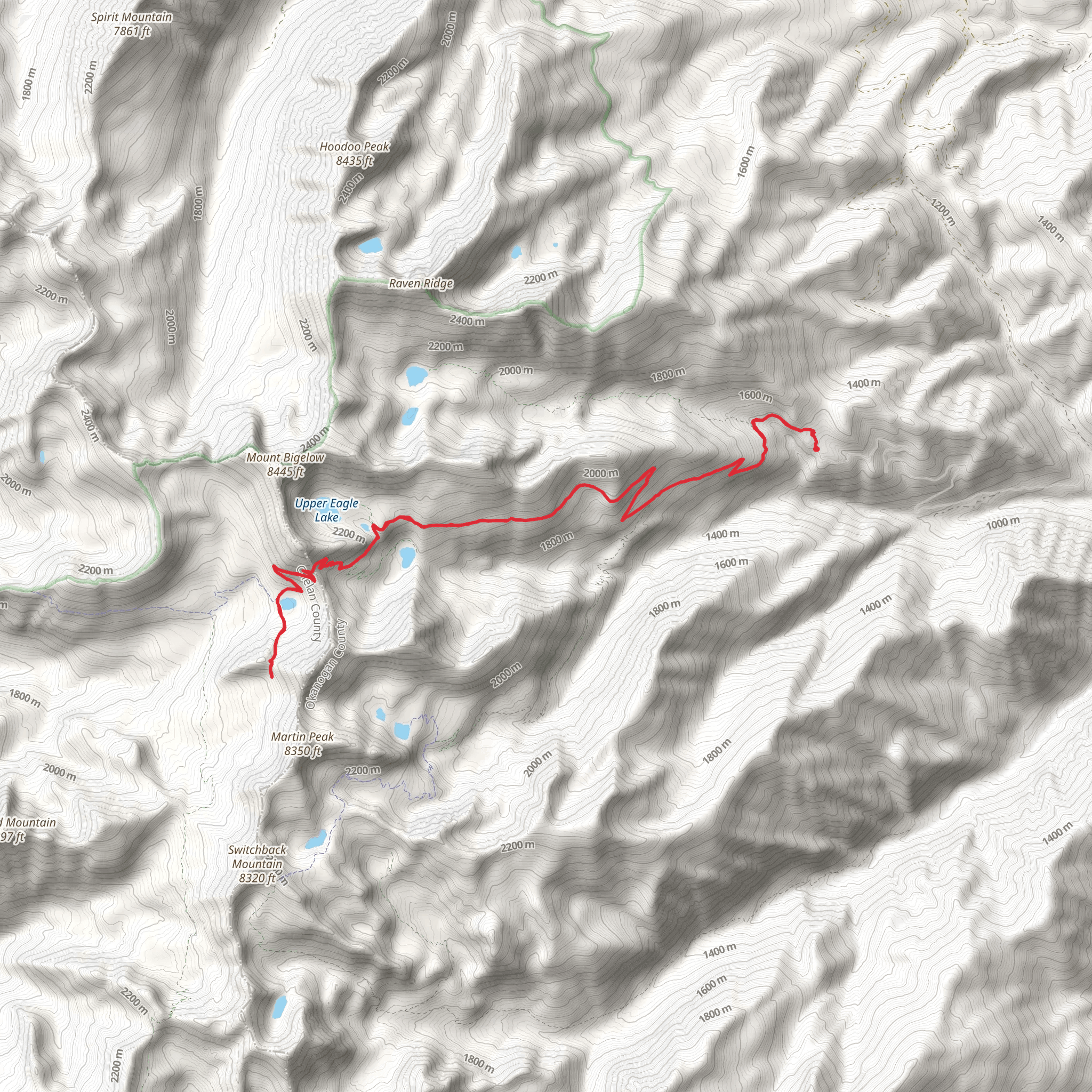 Wiebe Pass via Eagle Lakes Trail mobile static map
