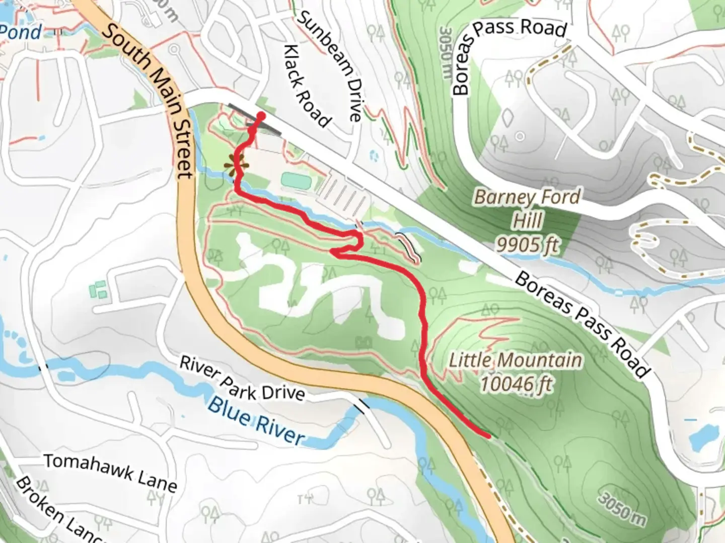 An image depicting the trail Rodeo and Illinois Creek Trail and its surrounding area.