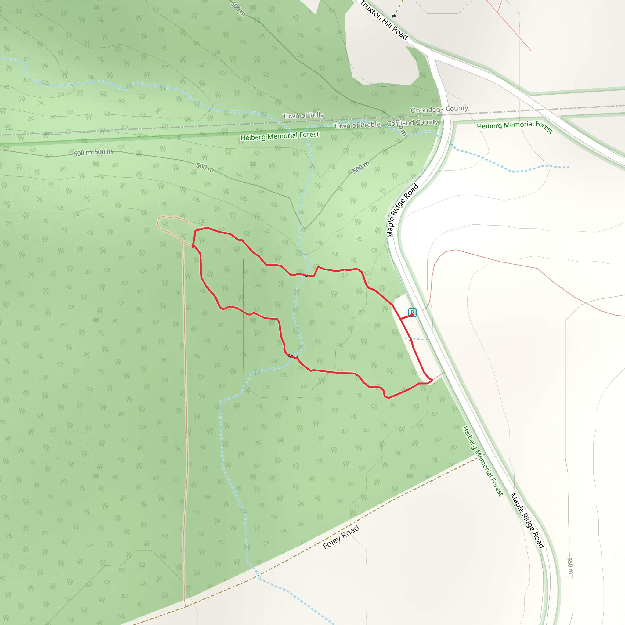 Tully Truxton Road Loop mobile static map