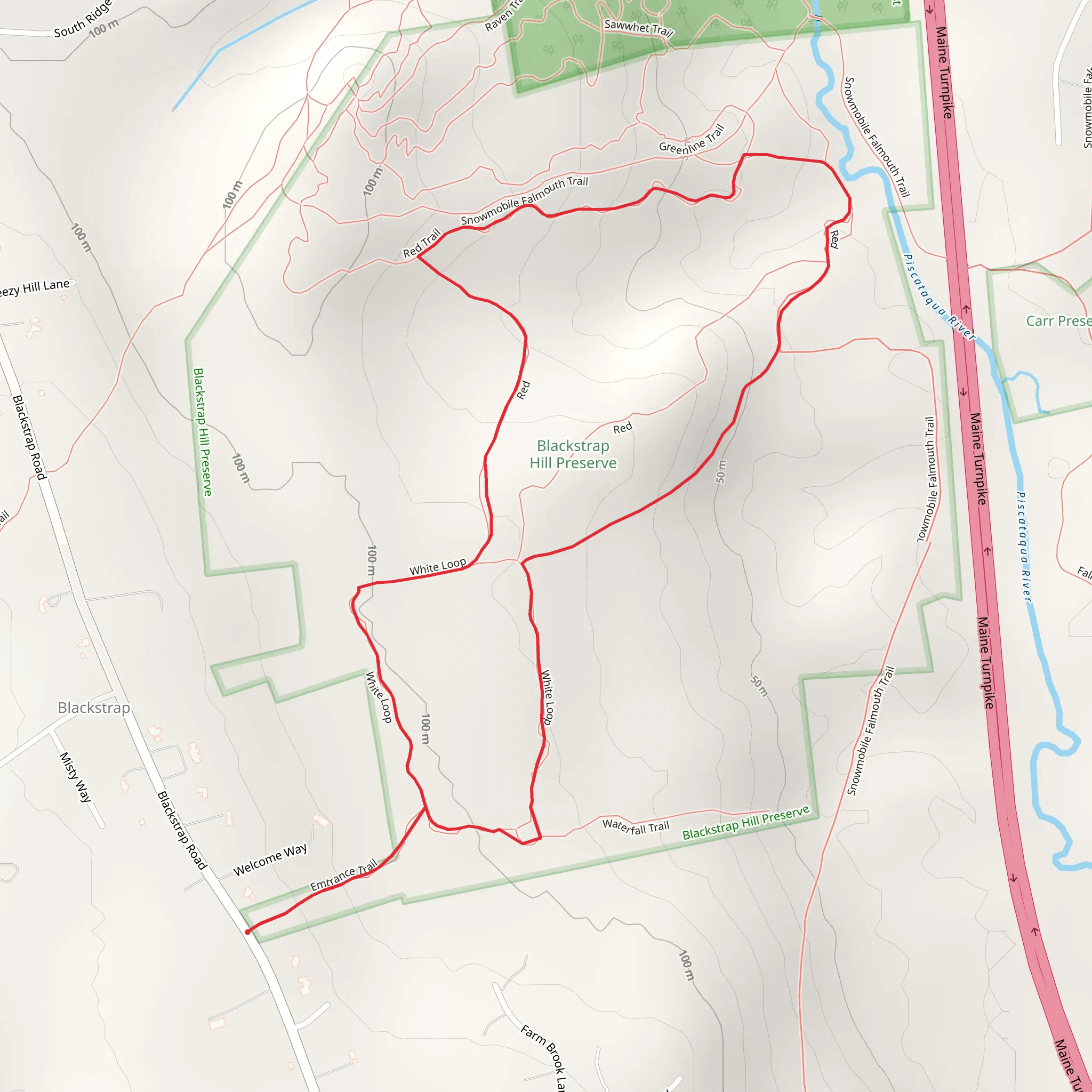 Piscataqua River from Blackstrap Road mobile static map