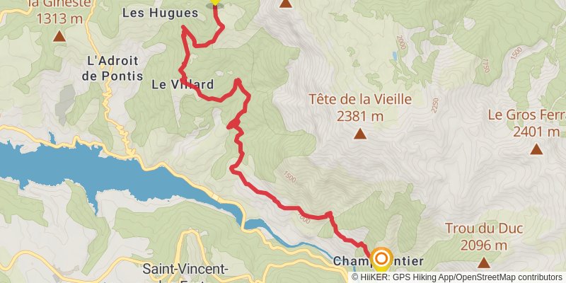 Lac de Serre-Ponçon stage 4 Map
