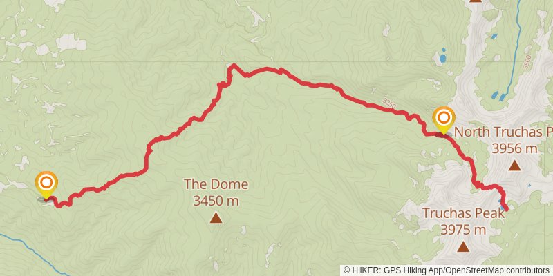 Rio Quemado Trail stage 3 Map