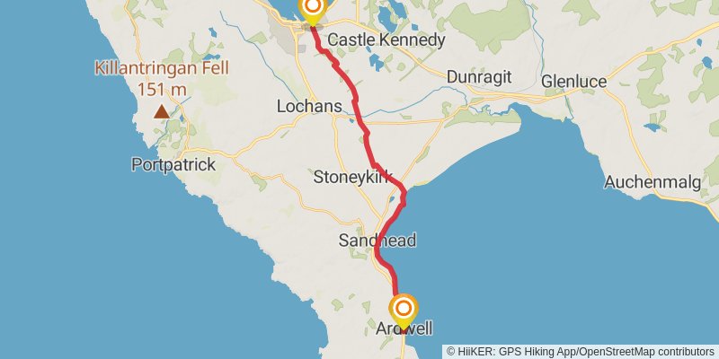 Firth o Clyde Rotary Trail stage 2 Map