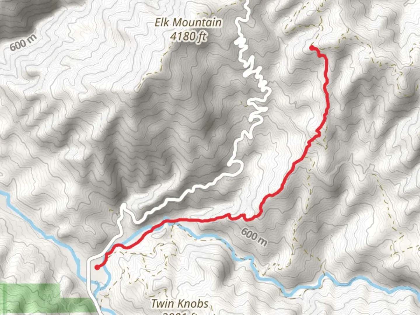 An image depicting the trail Sled Ridge Trail and its surrounding area.