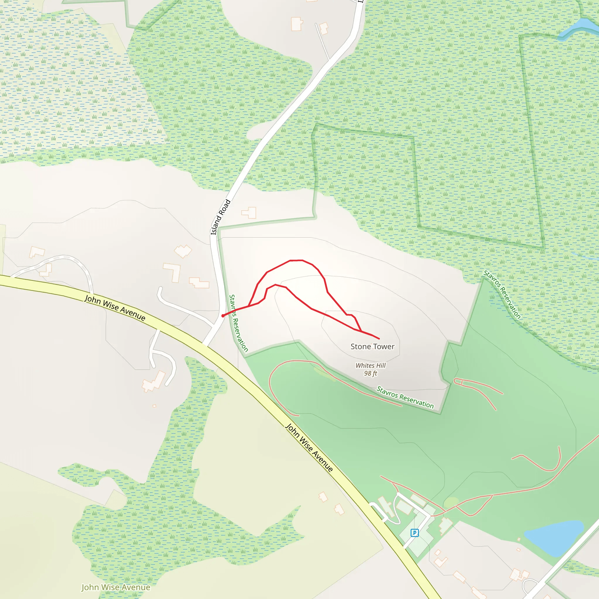 Whites Hill Loop mobile static map