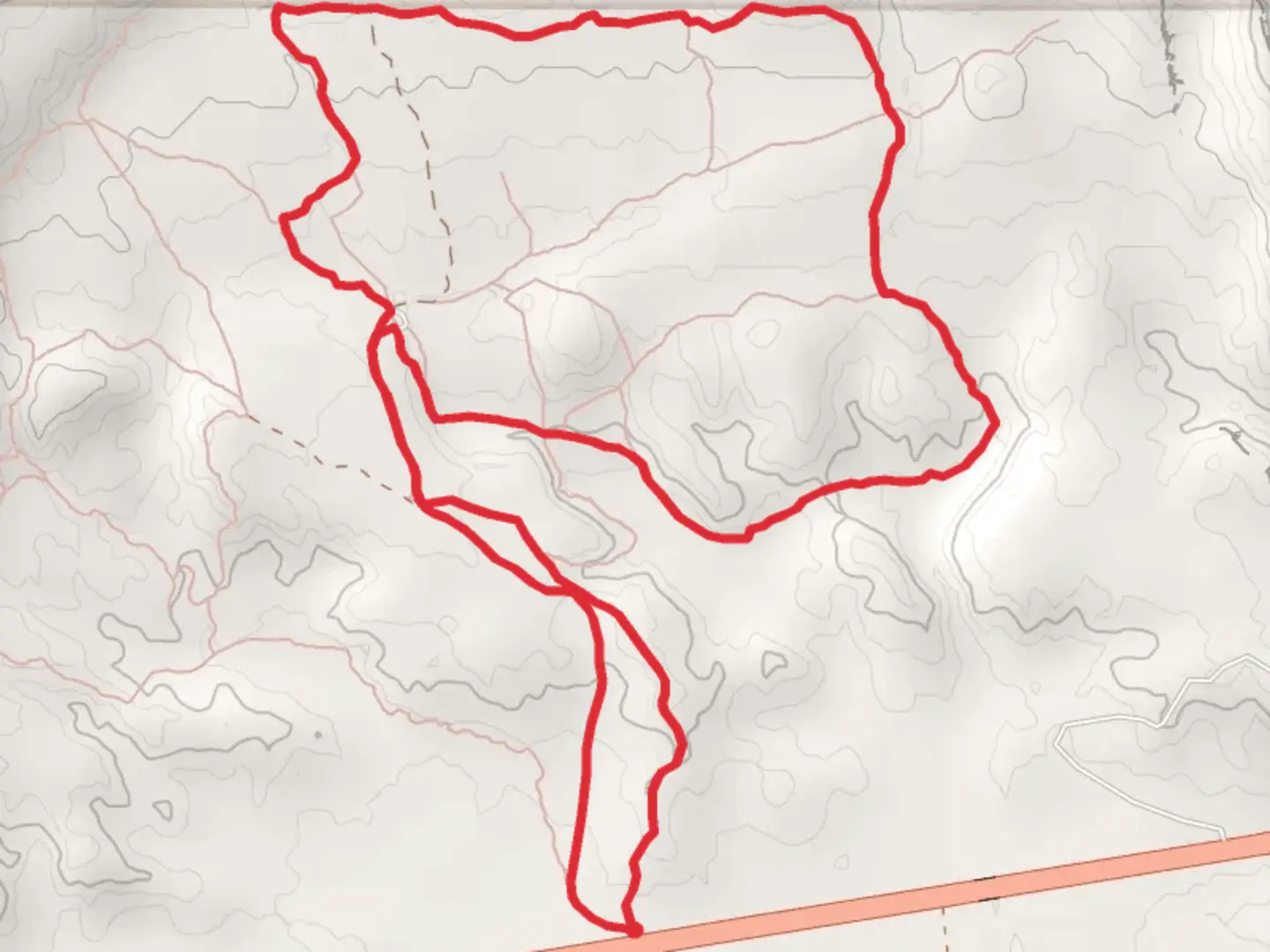 An image depicting the trail San Ysidro Loop and its surrounding area.