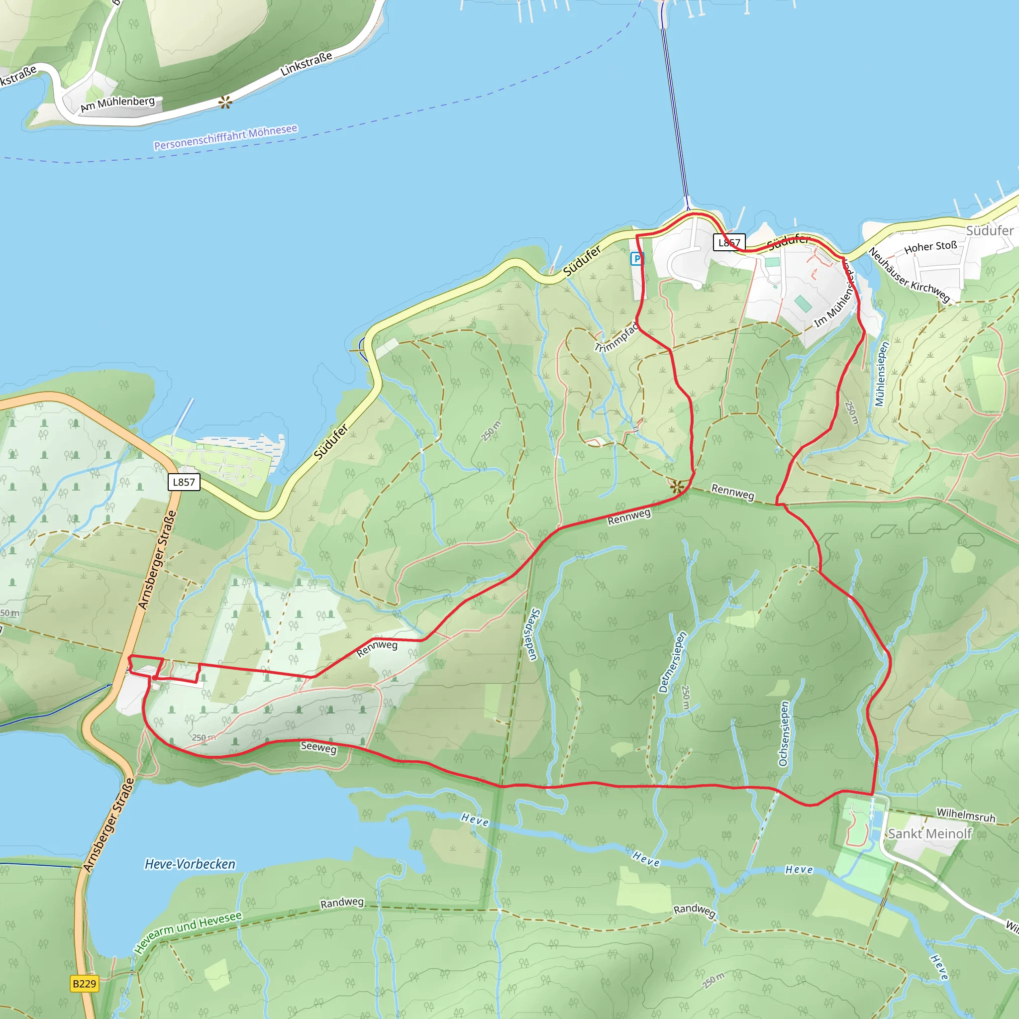 Torhaus and Trimmpfad Rundweg mobile static map