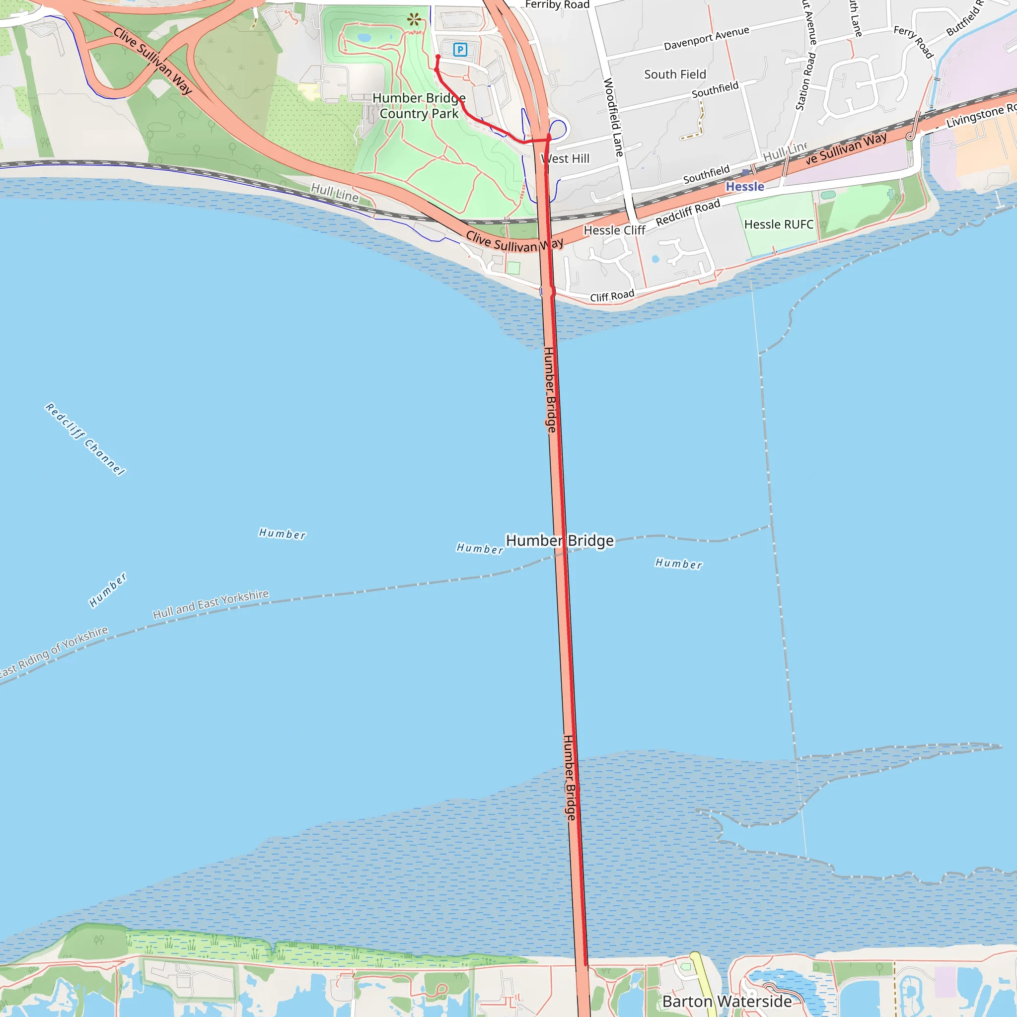 Humber Bridge mobile static map