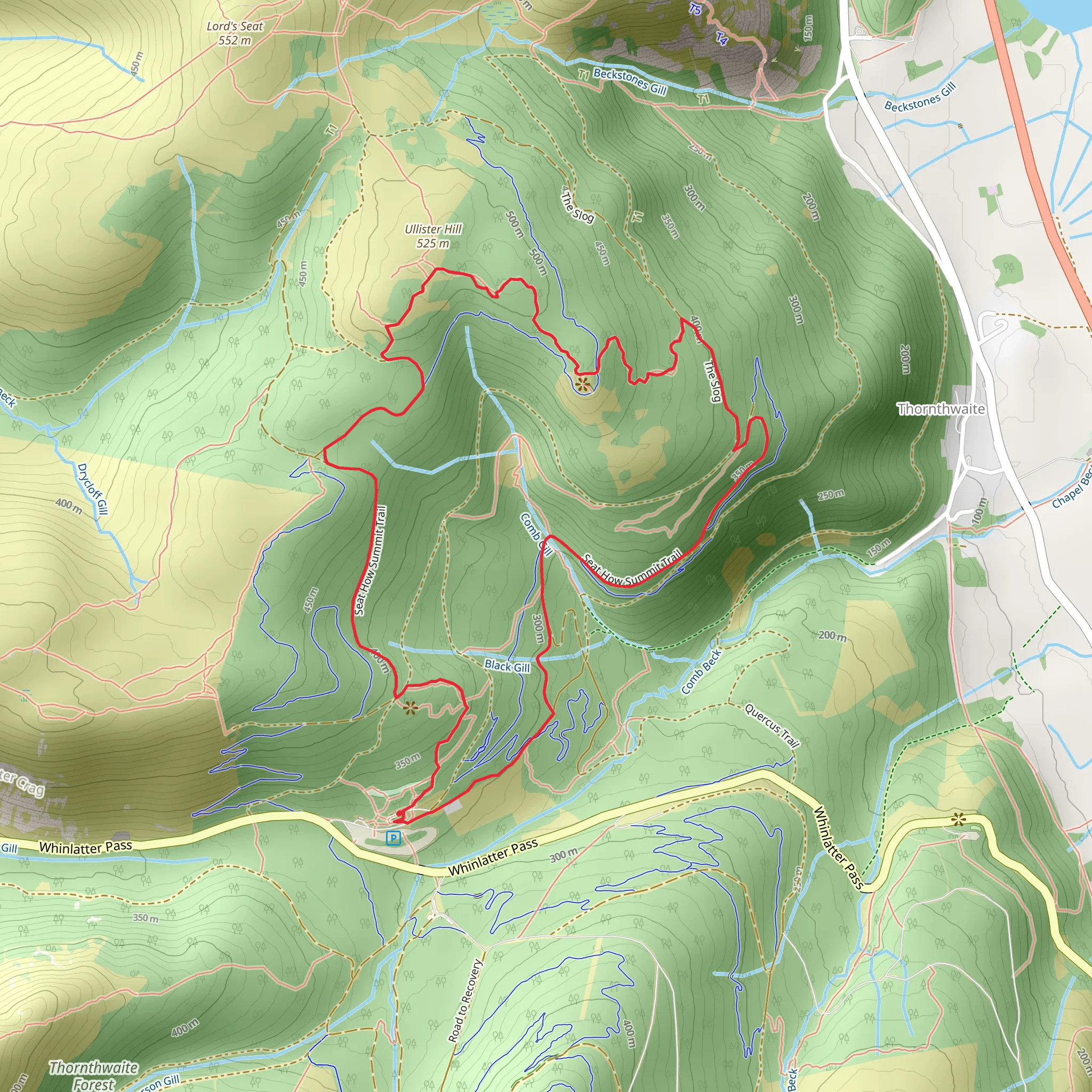 Seat How Summit Trail mobile static map