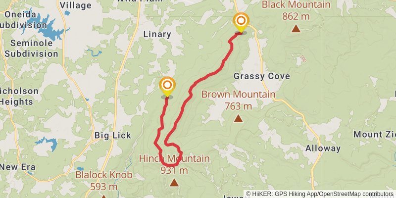 Great Eastern Trail (Incomplete) stage 59 Map