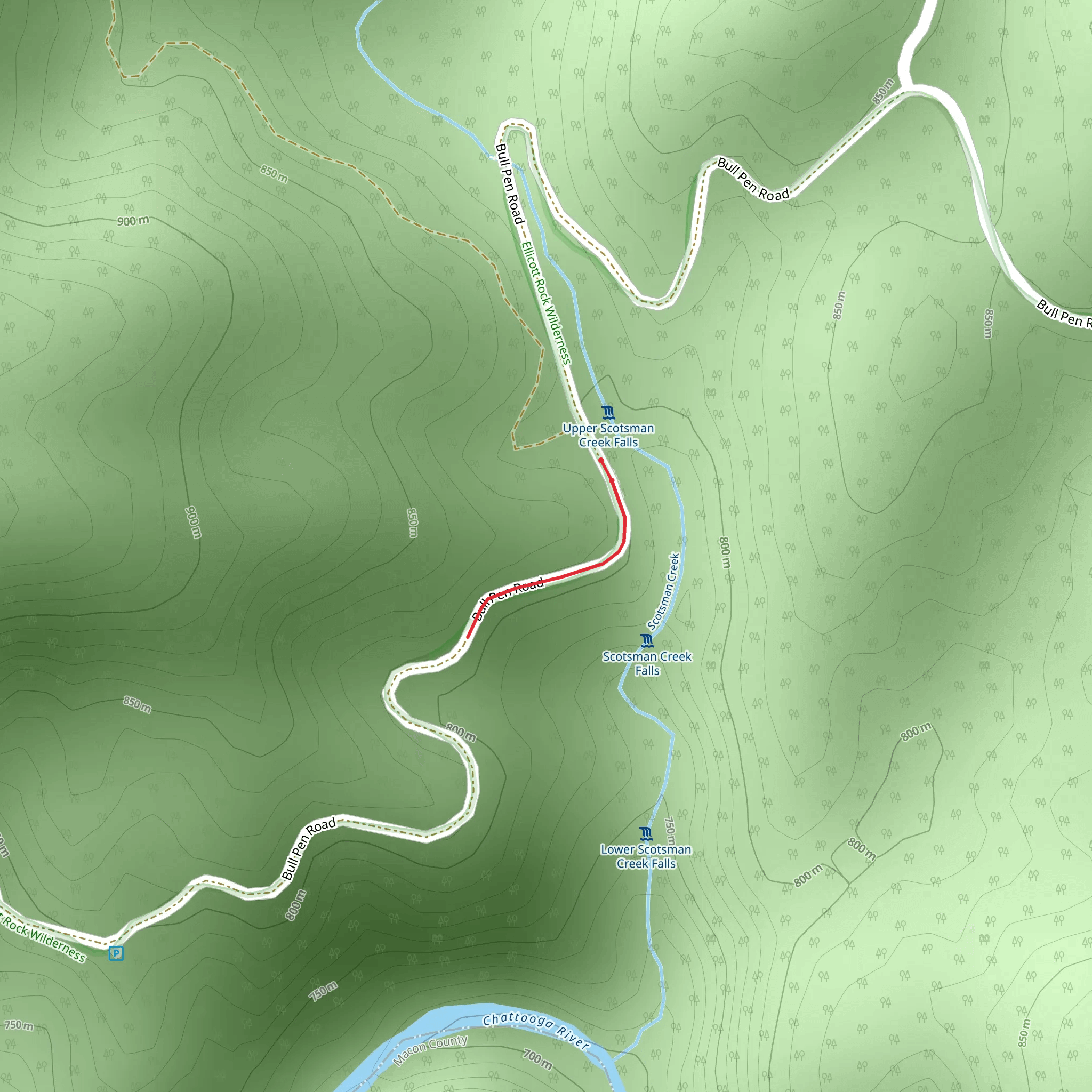 Bull Pen Road mobile static map