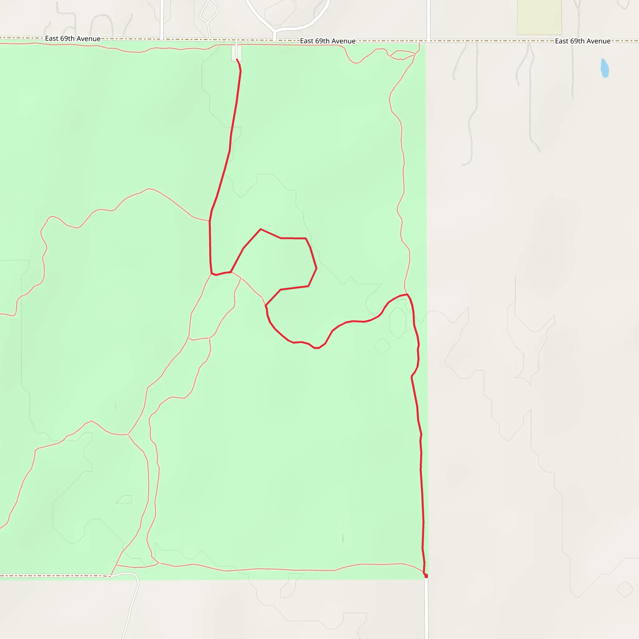 North Mayfield Road Walk mobile static map