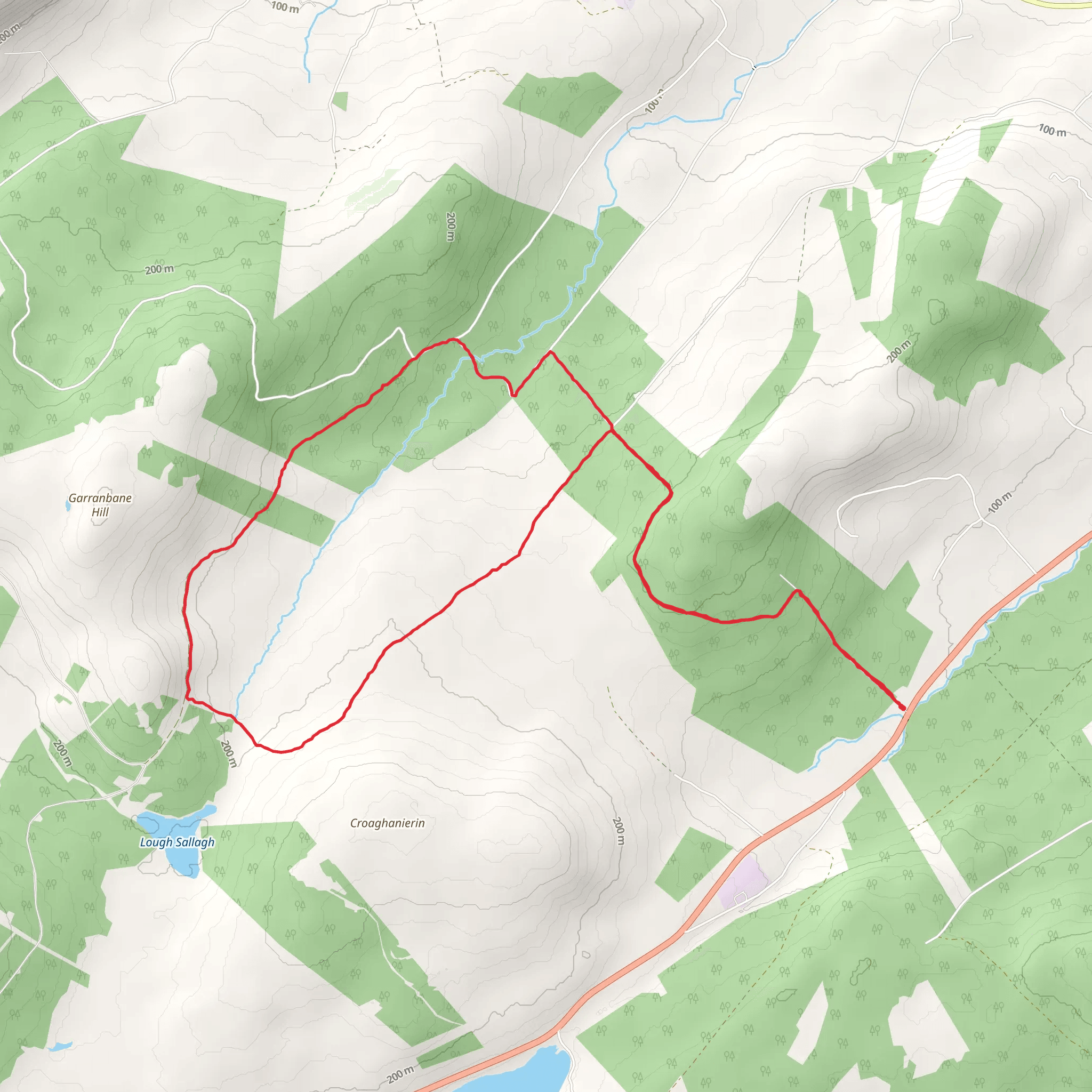 Hike from County Donegal mobile static map