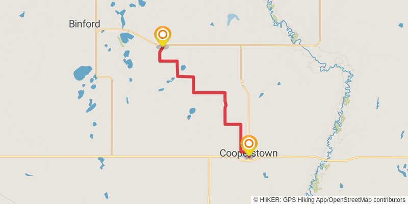 North Country Trail stage 16 Map