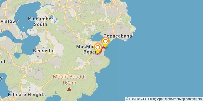 Bouddi Ridge and Coastal Walk spur 6 Map