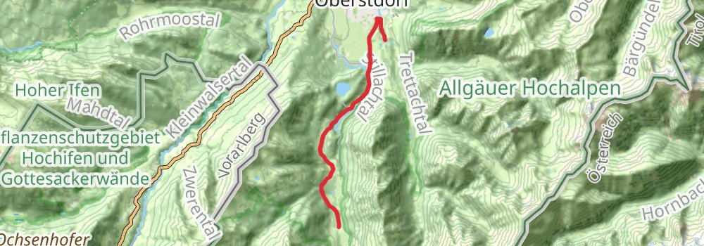 Via Alpina - Red Trail stage 56 Map