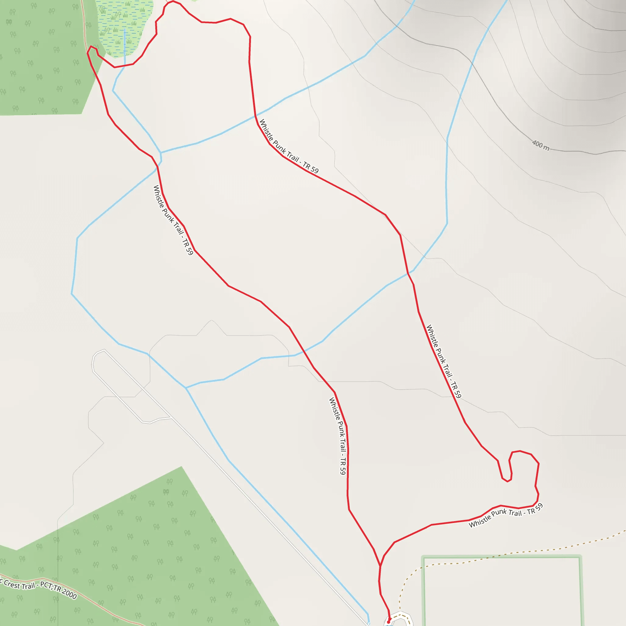 Whistle Punk Loop Trail mobile static map