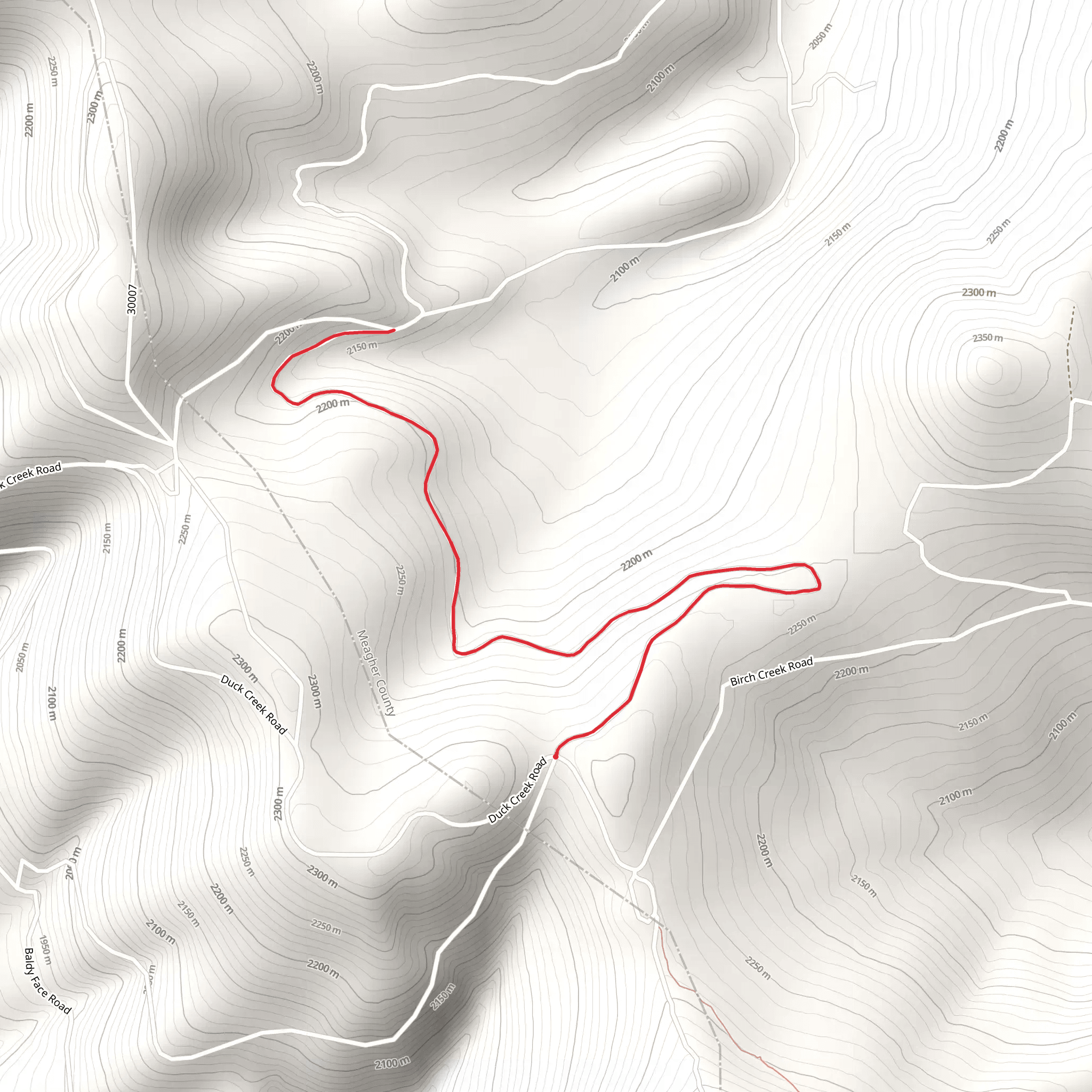 Little Camas Creek Trail mobile static map