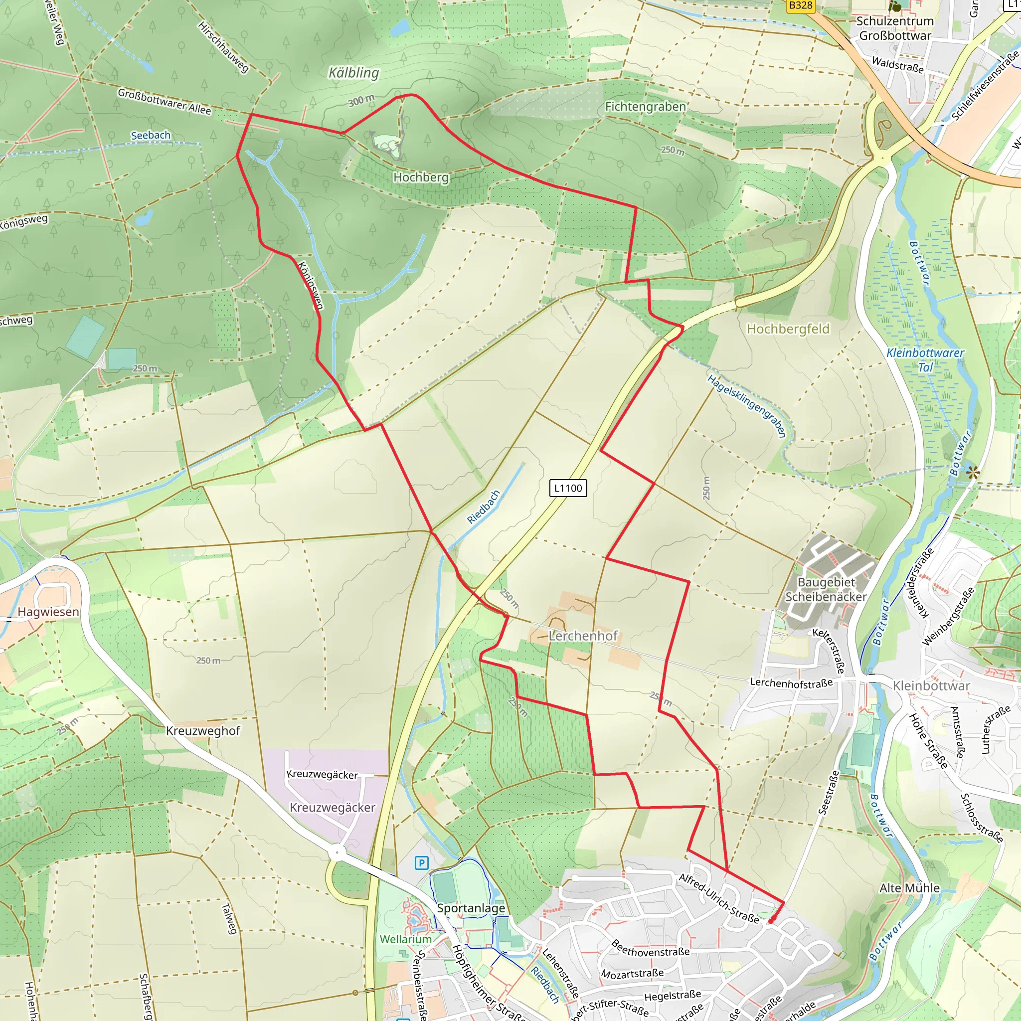 Koenigsweg Loop mobile static map