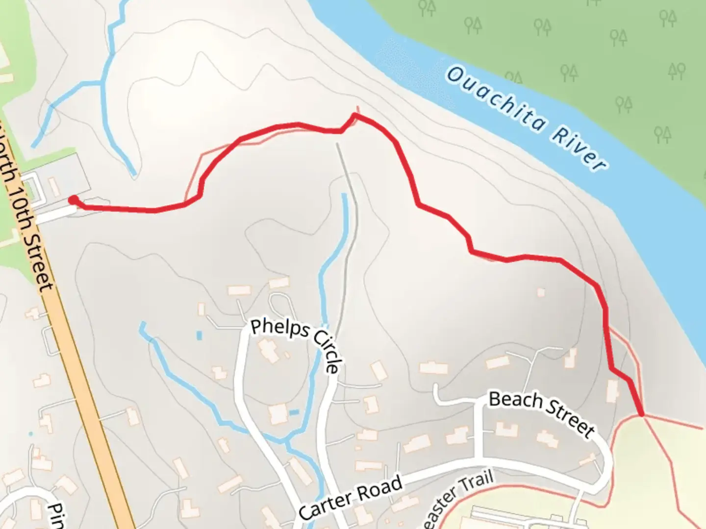 An image depicting the trail DeSoto Bluff Trail and its surrounding area.