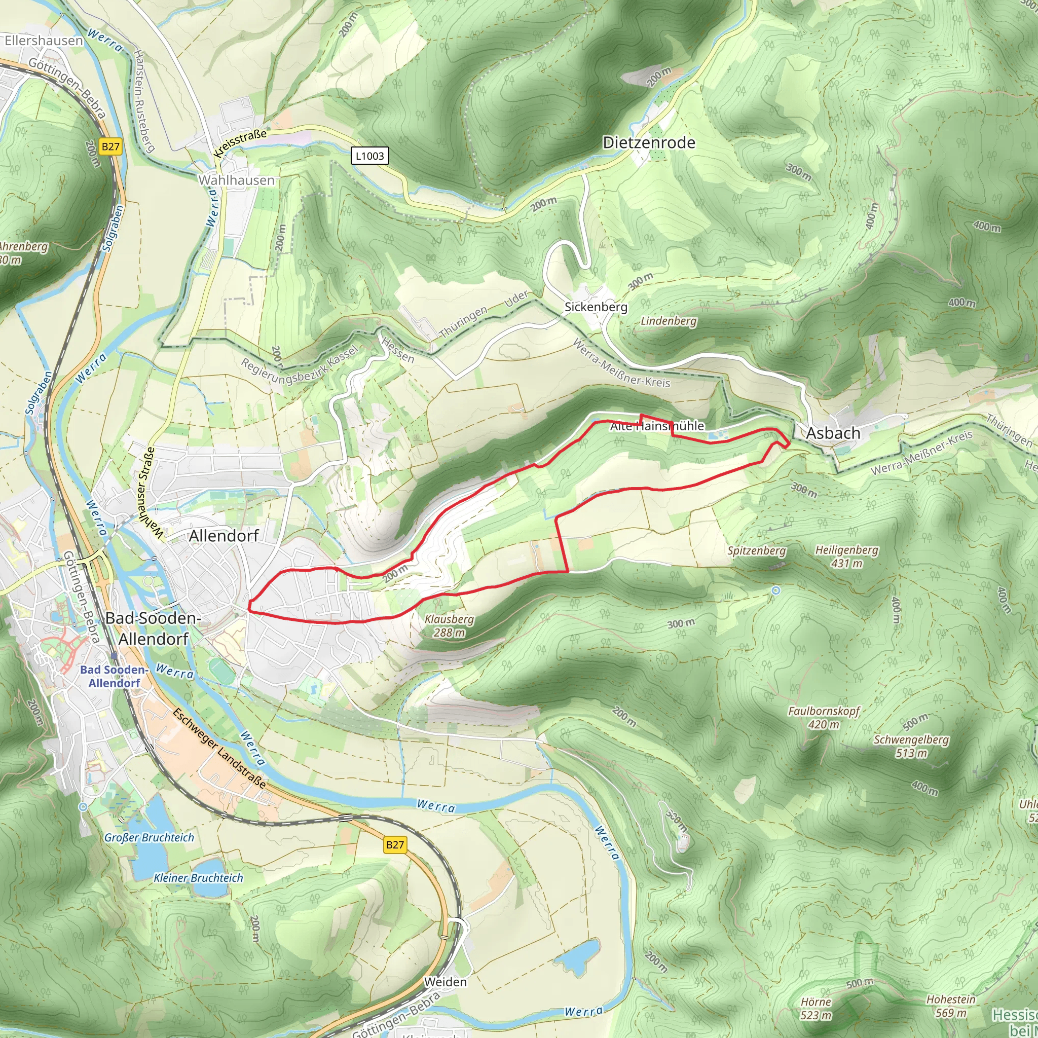 Rundweg Klausbergturm mobile static map