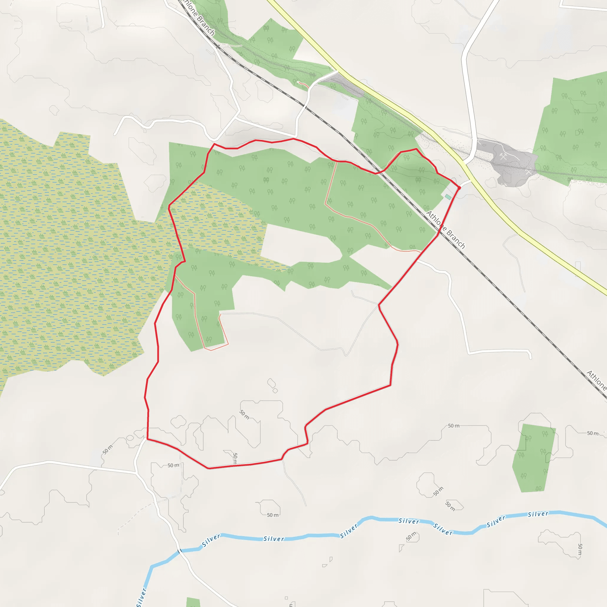 Clara Esker Ballinough Doorey Loop mobile static map