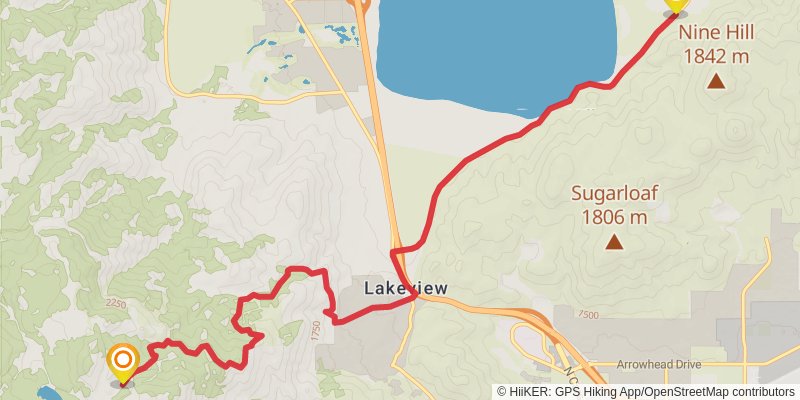 American Discovery Trail - Nevada stage 40 Map