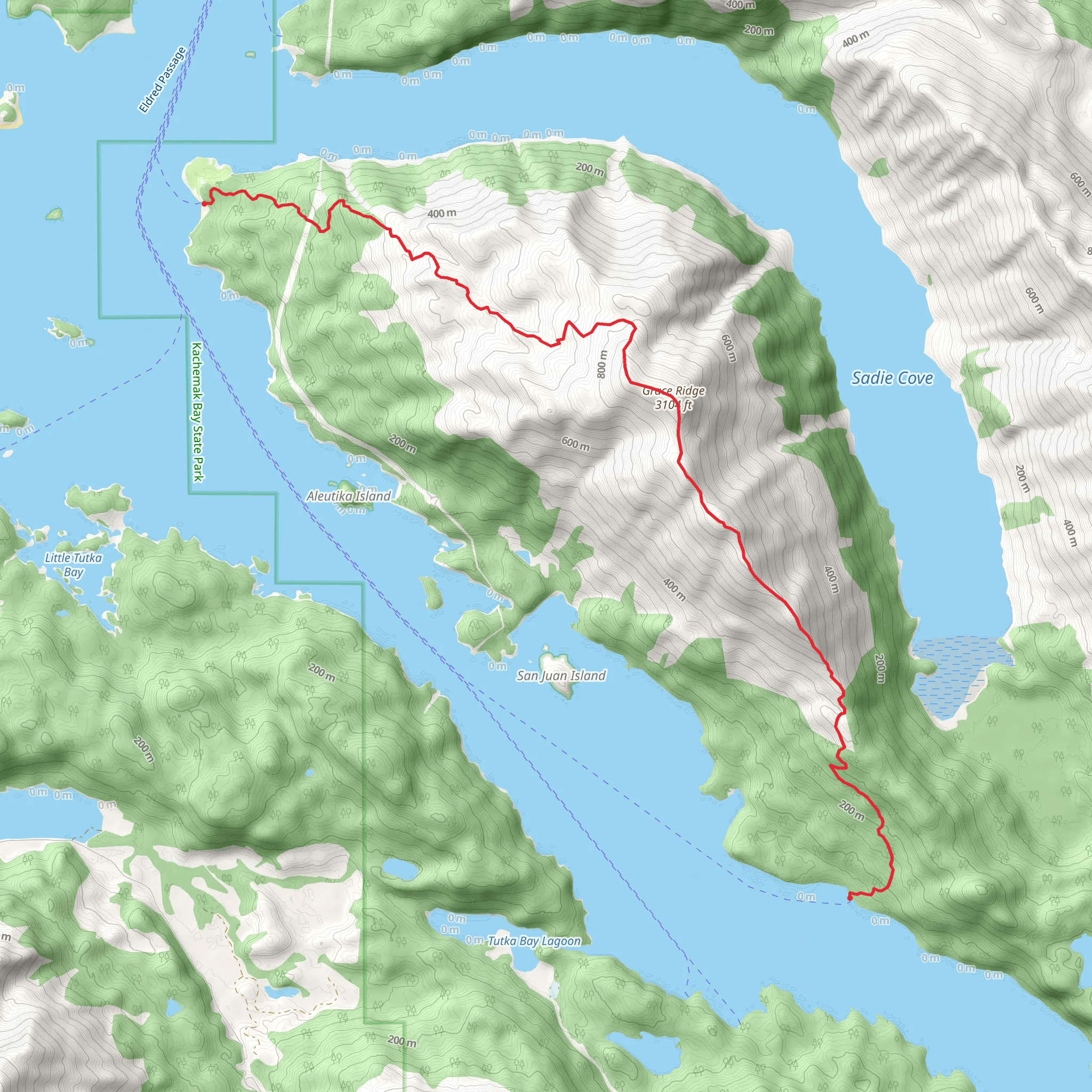 Grace Ridge Trail - Long mobile static map