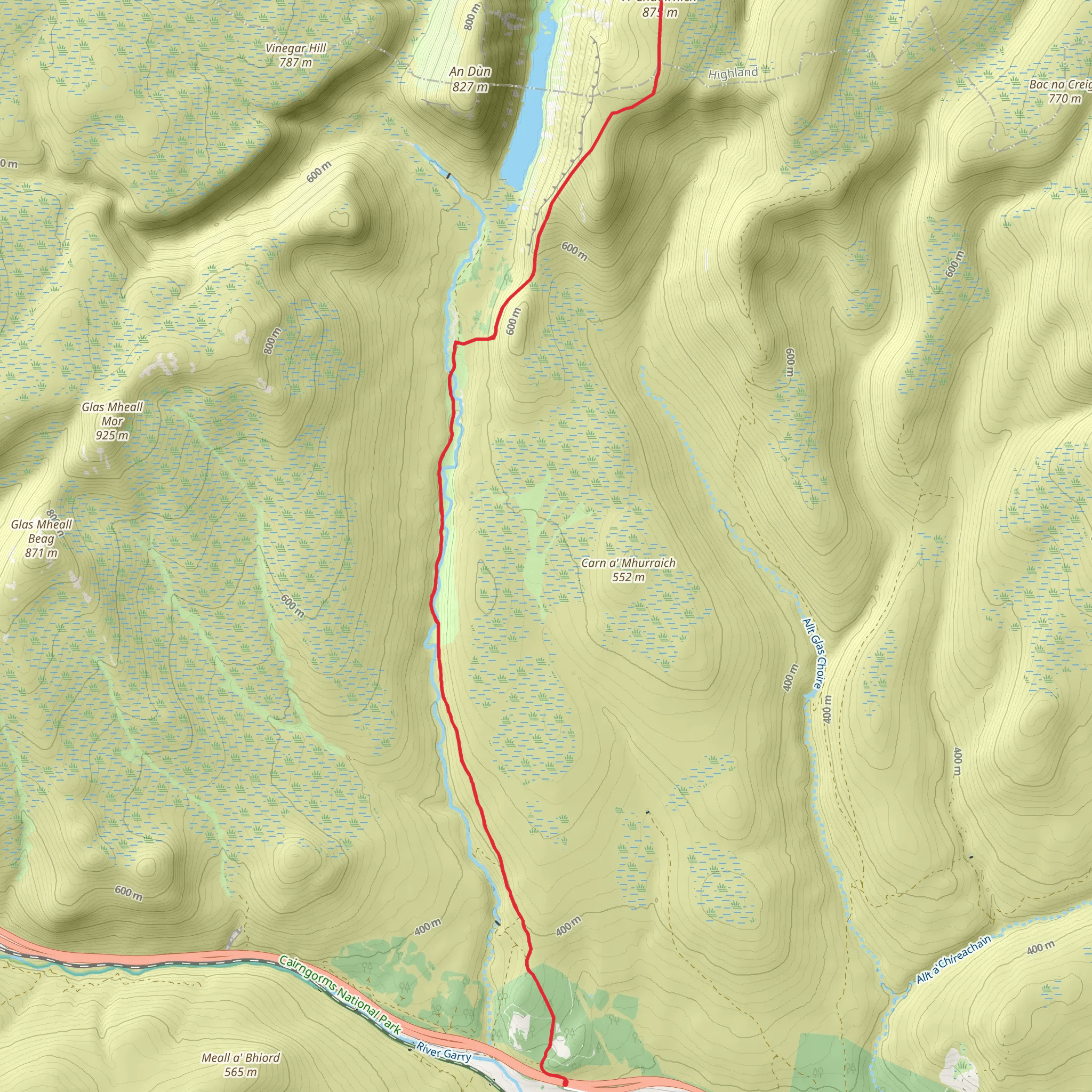 Maol Creag an Loch mobile static map