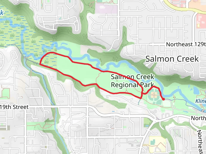 Salmon Creek Trail andn Salmon Creek Greenway Trail